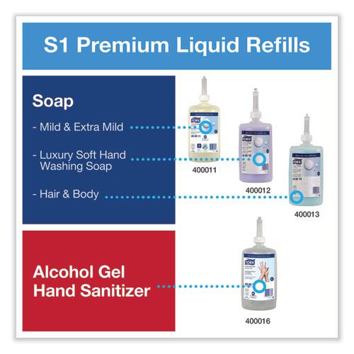 Elevation Liquid Skincare Dispenser, 1 L Bottle; 33 oz Bottle, 4.4 x 4.5 x 11.5, White. Picture 3