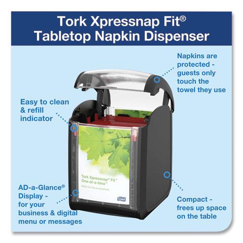 Xpressnap Fit Napkin Dispenser, Tabletop, 4.4 x 5.6 x 6.7, Black. Picture 2