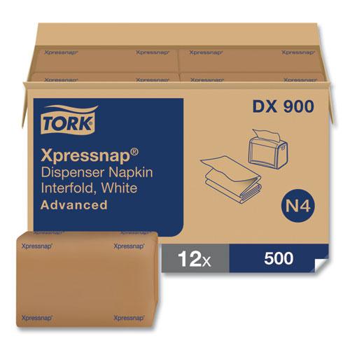 Xpressnap Interfold Dispenser Napkins, 1-Ply, Bag-Pack, 13 x 8.5", White, 6000/Carton. Picture 2