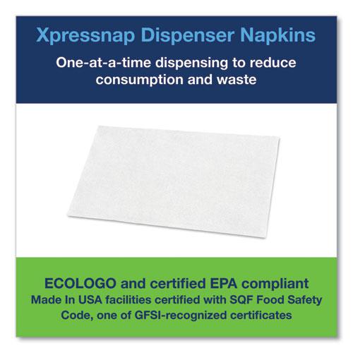 Xpressnap Interfold Dispenser Napkins, 1-Ply, Bag-Pack, 13 x 8.5", White, 6000/Carton. Picture 6