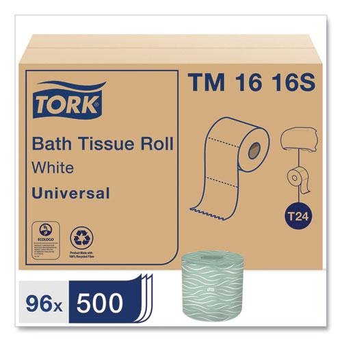 Universal Bath Tissue, Septic Safe, 2-Ply, White, 500 Sheets/Roll, 96 Rolls/Carton. Picture 2