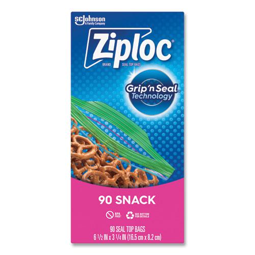 Seal Top Snack Bags, 10 oz, 6.5" x 3.25", Clear, 90 Bags/Box, 12 Boxes/Carton. Picture 1