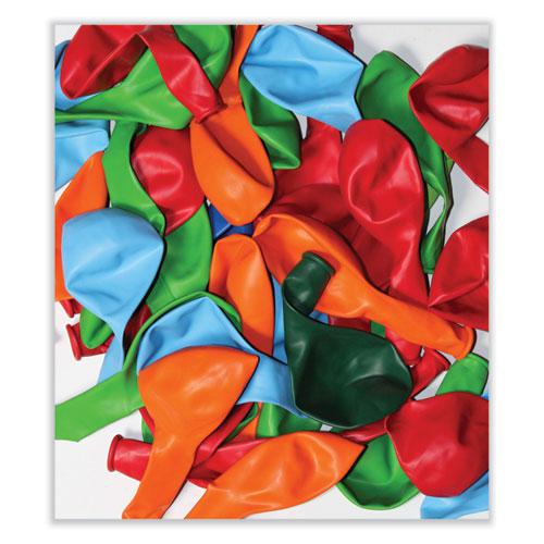 Balloons, 12", Helium Quality Latex, Assorted Colors, 100/Pack, 20 Packs/Carton. Picture 2