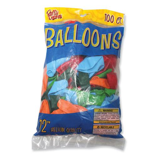 Nexci Party Balloons (100 Pack): Premium Quality Helium and Air 12 Inch  Balloons with Assorted Colors for Events and Birthdays