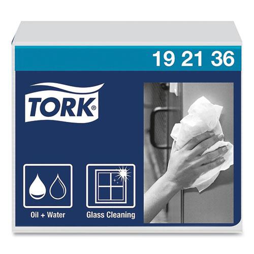 Heavy-Duty Paper Wiper 1/4 Fold, 1-Ply, 12.5 x 13, White, 56/Pack, 16 Packs/Carton. Picture 1