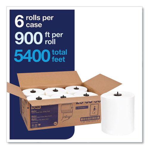 Advanced Matic Hand Towel Roll, 1-Ply, 7.7" x 900 ft, White, 6 Rolls/Carton. Picture 3