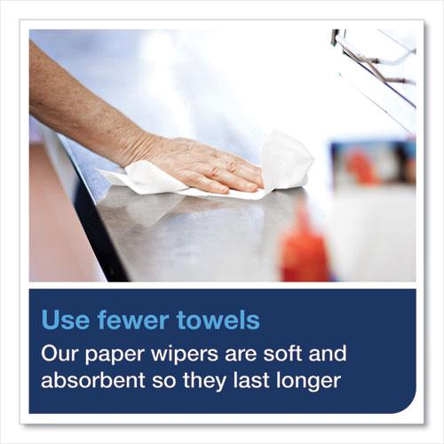 Paper Wiper Roll Towel, 1-Ply, 7.68" x 1,150 ft, White, 4 Rolls/Carton. Picture 7