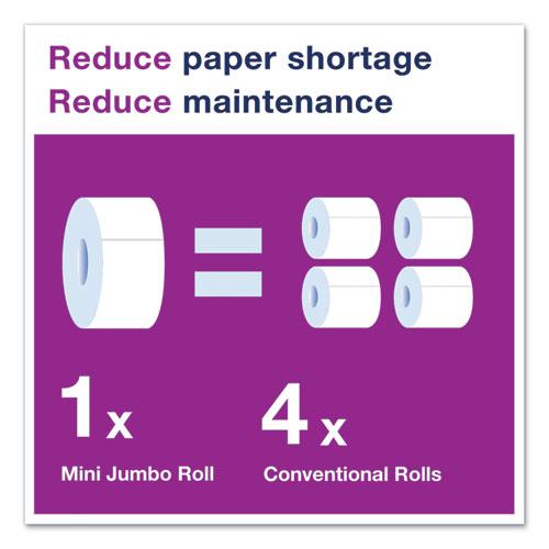 Advanced Jumbo Bath Tissue, Septic Safe, 1-Ply, White, 3.48" x 1,200 ft, 12 Rolls/Carton. Picture 6