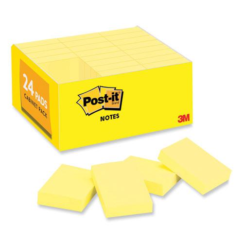 Original Pads in Canary Yellow, Value Pack, 1.38" x 1.88", 100 Sheets/Pad, 24 Pads/Pack. Picture 1