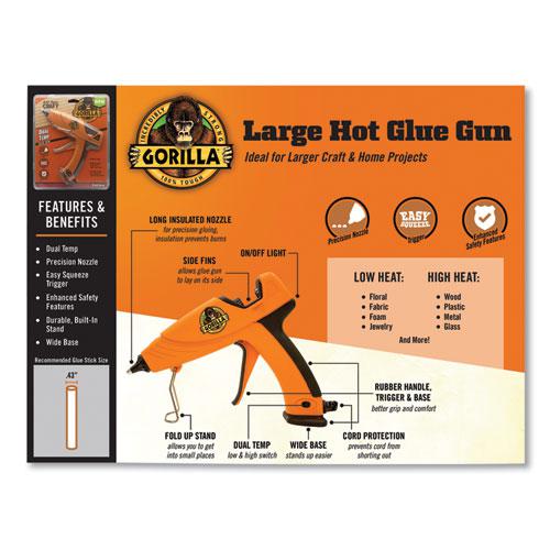 Dual Temp Hot Glue Gun, Orange/Black. Picture 4