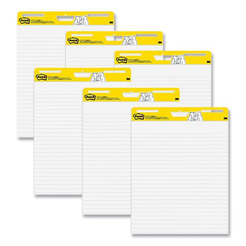Vertical-Orientation Self-Stick Easel Pads, Wide Ruled, 25 x 30, White, 30 Sheets/Pad, 6 Pads/Pack. Picture 2