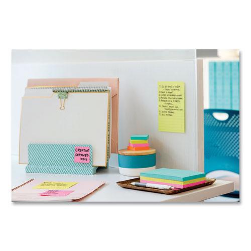 Pads in Supernova Neons Collection Colors, Note Ruled, Cabinet Pack, 4" x 6", 90 Sheets/Pad, 24 Pads/Pack. Picture 9