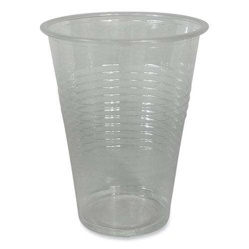 Translucent Plastic Cold Cups, Individually Wrapped, 9 oz, Polypropylene, 1,000/Carton. Picture 2