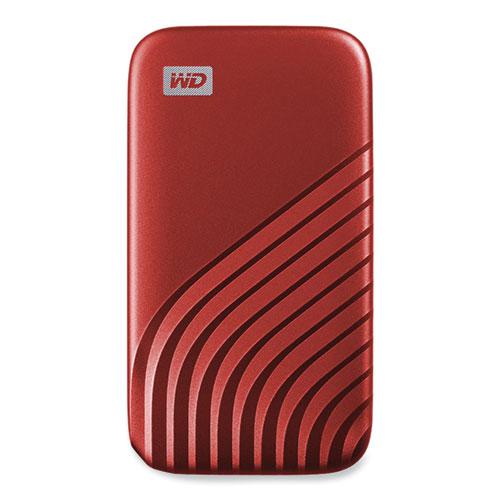 MY PASSPORT External Solid State Drive, 1 TB, USB 3.2, Red. Picture 1