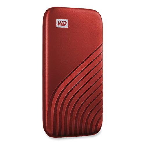 MY PASSPORT External Solid State Drive, 1 TB, USB 3.2, Red. Picture 2