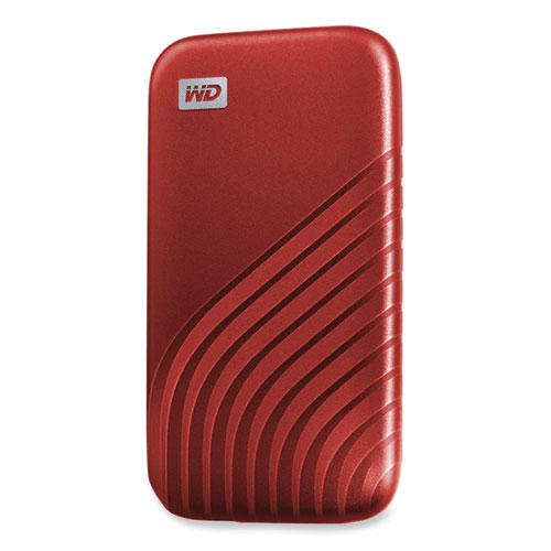 MY PASSPORT External Solid State Drive, 1 TB, USB 3.2, Red. Picture 3