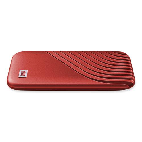 MY PASSPORT External Solid State Drive, 1 TB, USB 3.2, Red. Picture 5