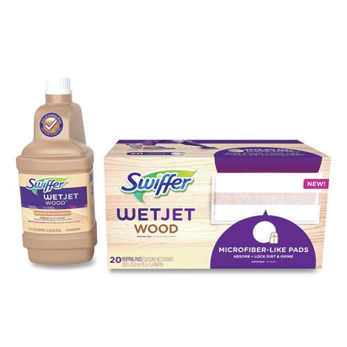 WetJet System Wood Cleaning-Solution Refill with Mopping Pads, Unscented, 1.25 L Bottle. Picture 1