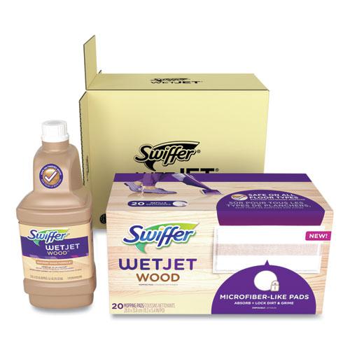 WetJet System Wood Cleaning-Solution Refill with Mopping Pads, Unscented, 1.25 L Bottle. Picture 2