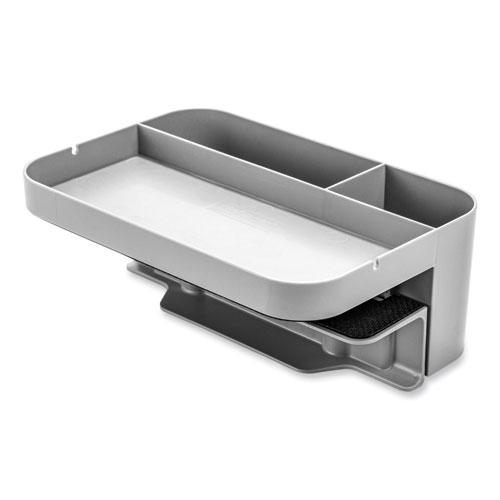 Standing Desk Large Desk Organizer, Two Sections, 9 x 6.17 x 3.5, Gray. Picture 1