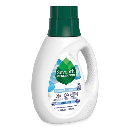 Natural Liquid Laundry Detergent, Fragrance Free, 45 oz Bottle, 6/Carton. Picture 2