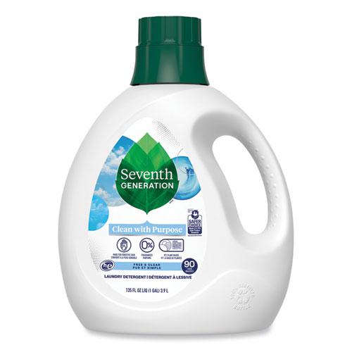 Natural Liquid Laundry Detergent, Fragrance Free, 135 oz Bottle, 4/Carton. The main picture.