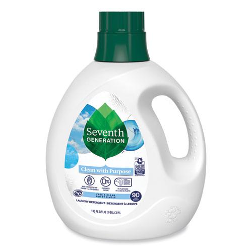 Natural Liquid Laundry Detergent, Fragrance Free, 135 oz Bottle, 4/Carton. Picture 3