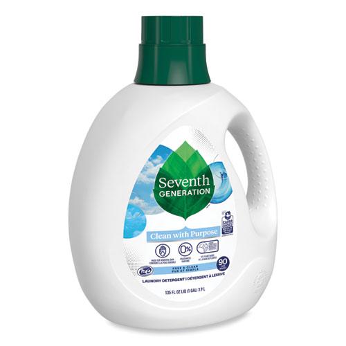 Natural Liquid Laundry Detergent, Fragrance Free, 135 oz Bottle, 4/Carton. Picture 4