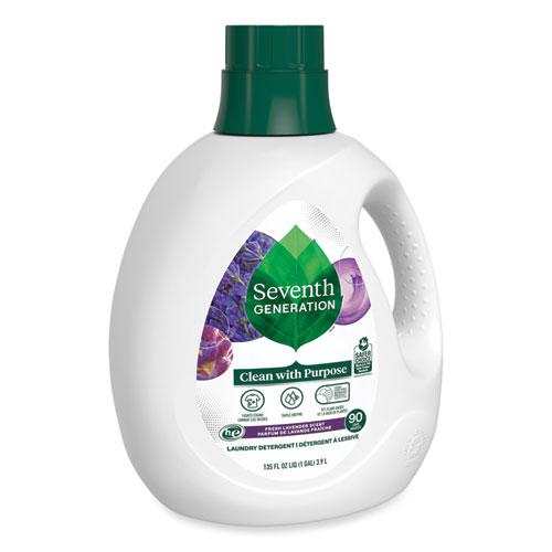 Natural Liquid Laundry Detergent, Fresh Lavender, 135 oz Bottle, 4/Carton. Picture 4