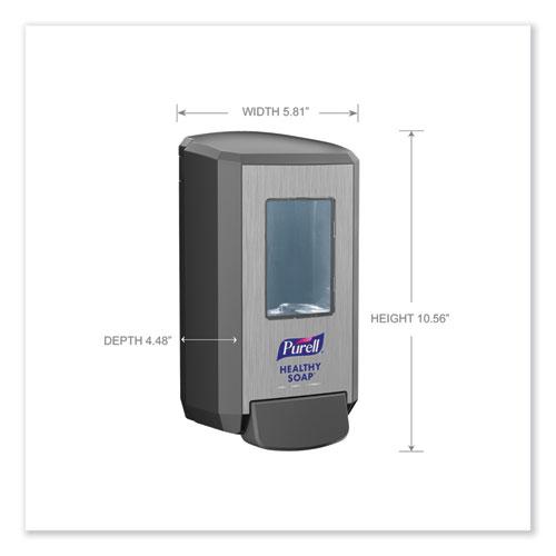 CS4 Soap Push-Style Dispenser, 1,250 mL, 4.88 x 8.8 x 11.38, Graphite. Picture 5