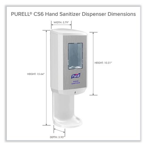 CS6 Hand Sanitizer Dispenser, 1,200 mL, 5.79 x 3.93 x 15.64, White. Picture 5