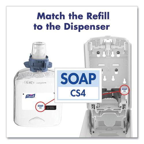 CS4 Soap Push-Style Dispenser, 1,250 mL, 4.88 x 8.8 x 11.38, Graphite. Picture 6