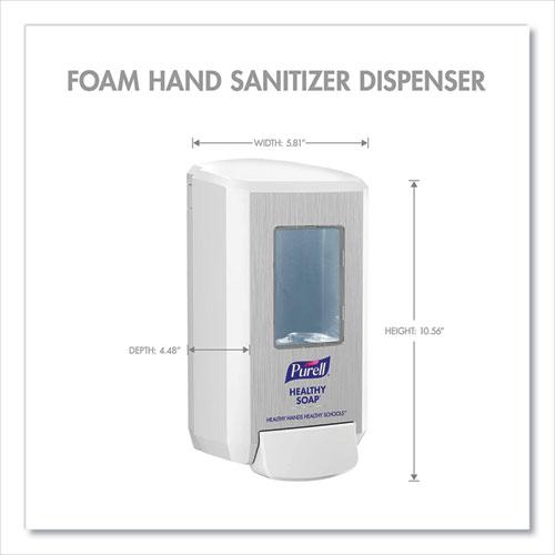 CS4 Soap Push-Style Dispenser, 1,250 mL, 4.88 x 8.8 x 11.38, White. Picture 5