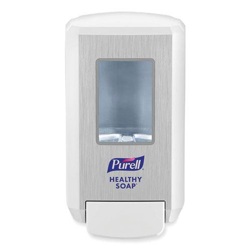 CS4 Soap Push-Style Dispenser, 1,250 mL, 4.88 x 8.8 x 11.38, White. Picture 1