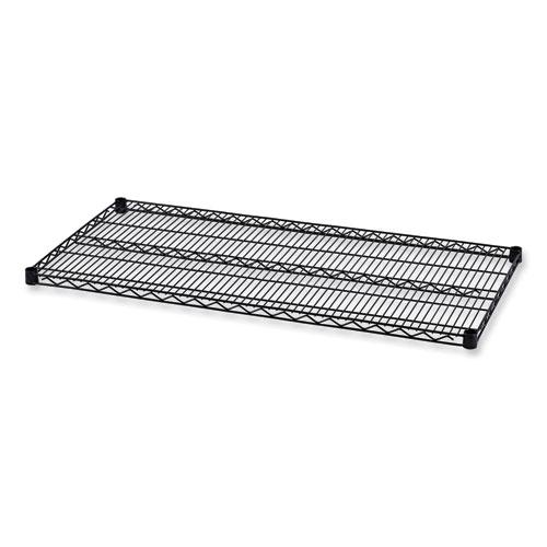 Industrial Wire Shelving Extra Wire Shelves, 48w x 24d, Black, 2 Shelves/Carton. Picture 1
