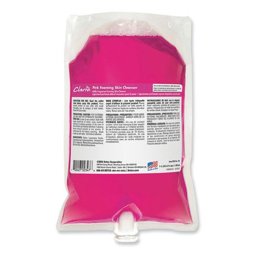 Pink Foaming Skin Cleanser, Fresh, 1,000 mL Refill Bag, 6/Carton. Picture 1