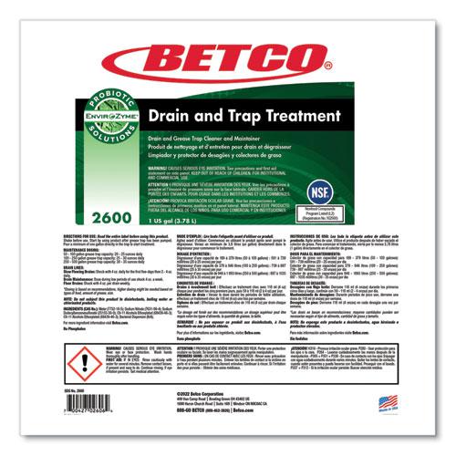 BioActive Solutions Drain and Trap Treatment, Ocean Scent, 1 gal Bottle, 4/Carton. Picture 5