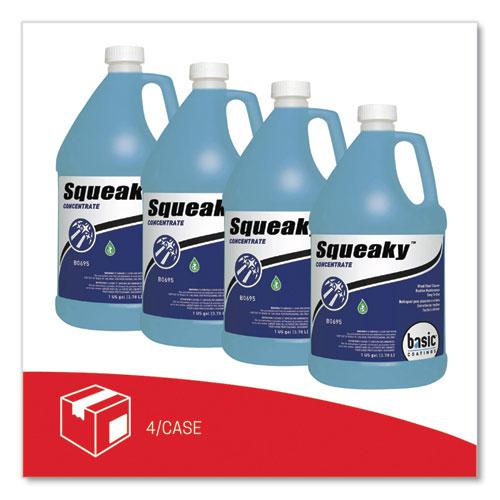 Squeaky Concentrate Floor Cleaner, Characteristic Scent, 1 gal Bottle, 4/Carton. Picture 2