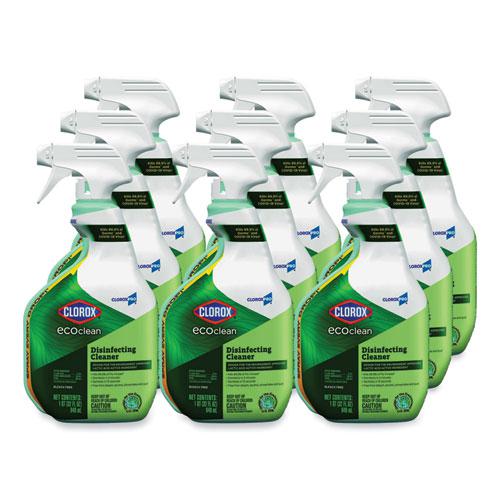 Clorox Pro EcoClean Disinfecting Cleaner, Unscented, 32 oz Spray Bottle, 9/Carton. Picture 2