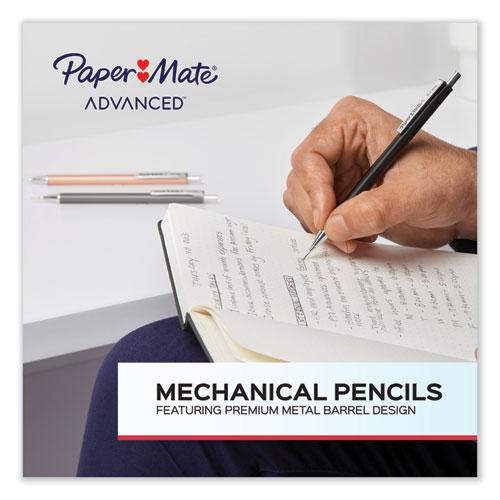 Advanced Mechanical Pencils, 0.5 mm, HB (#2), Black Lead, Black; Gray Barrel, 2/Pack. Picture 2