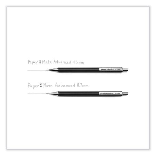 Advanced Mechanical Pencils, 0.5 mm, HB (#2), Black Lead, Black; Gray Barrel, 2/Pack. Picture 7