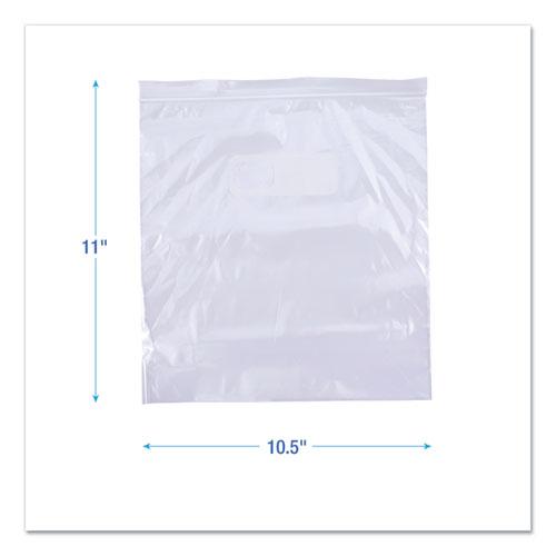 Reclosable Food Storage Bags, 1 gal, 2.7 mil, 10.5" x 11", Clear, 250/Box. Picture 2