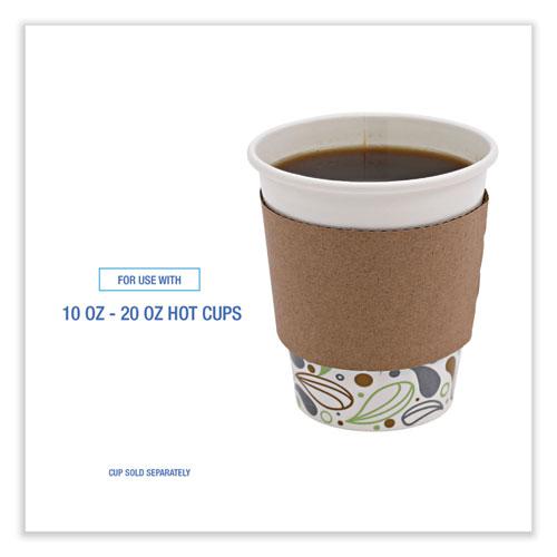Cup Sleeves, Fits 10 oz to 20 oz Hot Cups, Kraft, 1,200/Carton. Picture 4