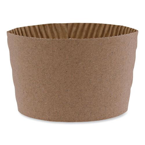 Cup Sleeves, Fits 10 oz to 20 oz Hot Cups, Kraft, 1,200/Carton. Picture 6