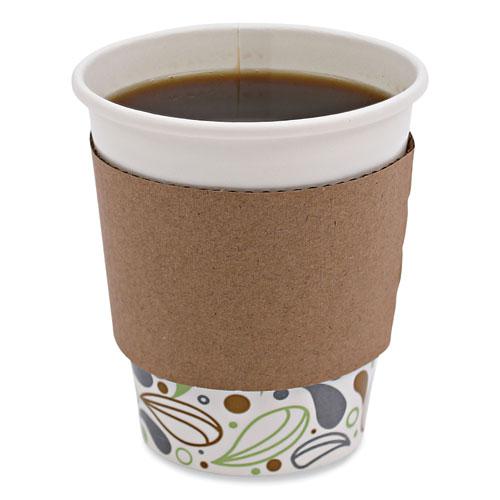 Cup Sleeves, Fits 10 oz to 20 oz Hot Cups, Kraft, 1,200/Carton. Picture 7