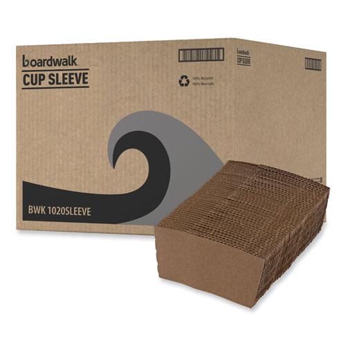 Cup Sleeves, Fits 10 oz to 20 oz Hot Cups, Kraft, 1,200/Carton. Picture 8