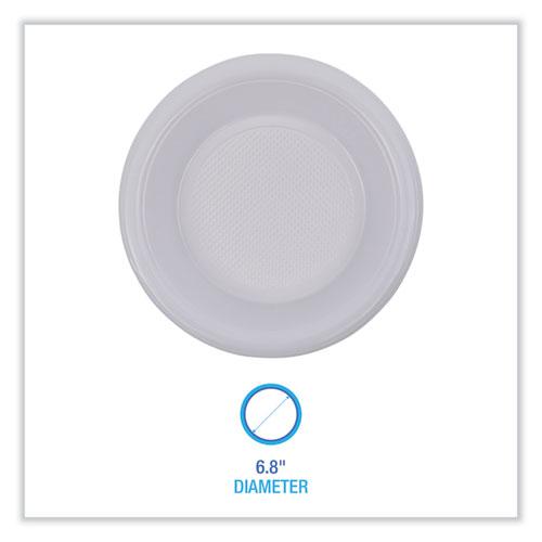 Hi-Impact Plastic Dinnerware, Bowl, 10 to 12 oz, White, 1,000/Carton. Picture 2
