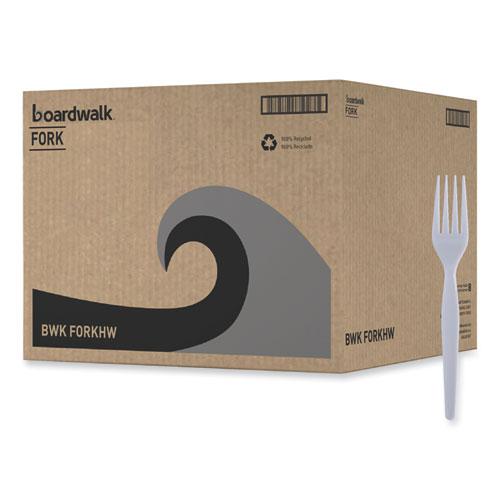 Heavyweight Polystyrene Cutlery, Fork, White, 1000/Carton. Picture 6
