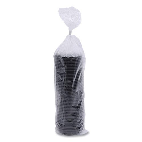Hot Cup Lids, Fits 10 oz to 20 oz Hot Cups, Black, 1,000/Carton. Picture 4