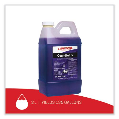 Quat-Stat 5 Disinfectant, Lavender Scent, 2 L Bottle, 4/Carton. Picture 8